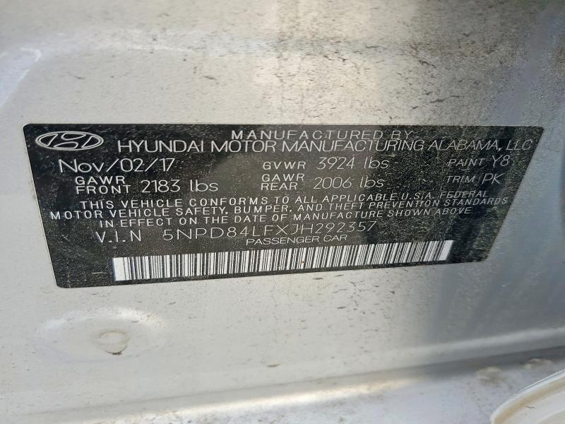 Aukcja sprzedaży 2018 Hyundai Elantra, vin: 5NPD84LFXJH292357, numer aukcji: 53327126