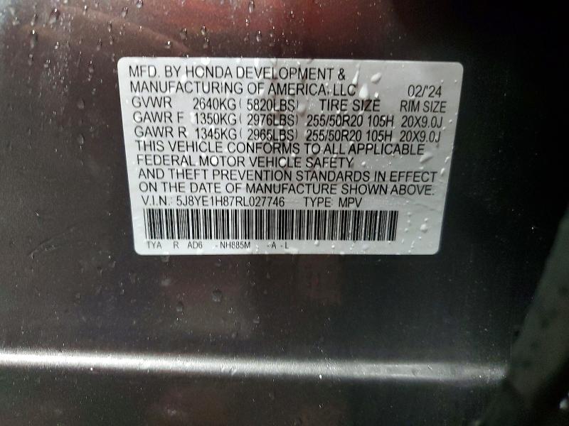 Aukcja sprzedaży 2024 Acura Mdx, vin: 5J8YE1H87RL027746, numer aukcji: 53563126