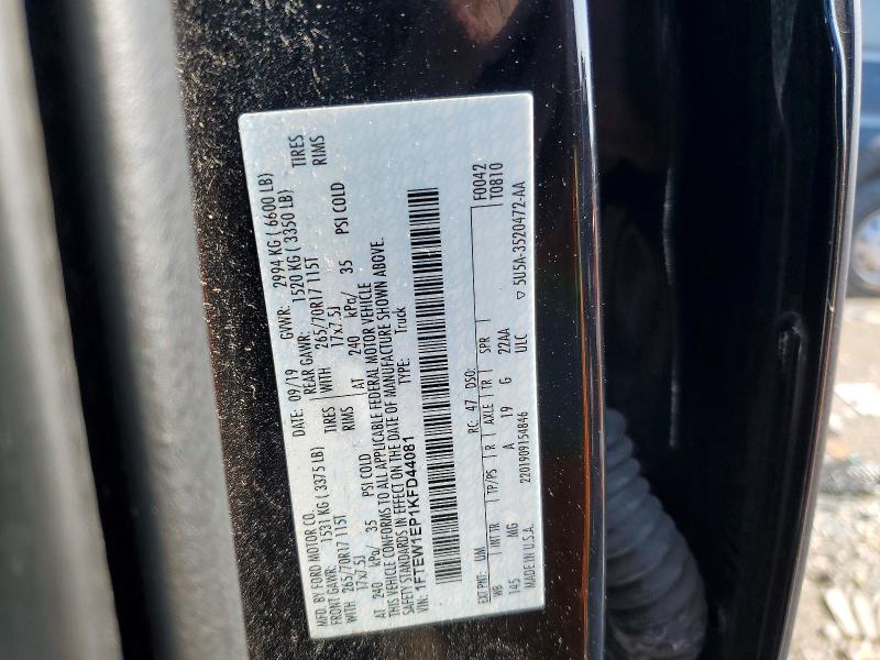 Aukcja sprzedaży 2019 Ford F150, vin: 1FTEW1EP1KFD44081, numer aukcji: 53733226