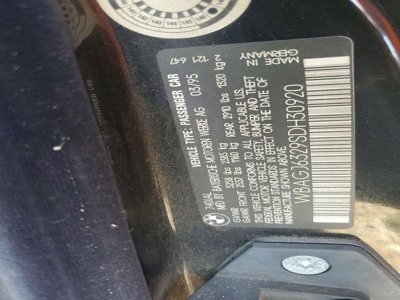 Продаж на аукціоні авто 1995 Bmw 740, vin: WBAGJ6329SDH30920, номер лоту: 49230446