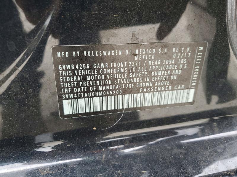 Aukcja sprzedaży 2017 Volkswagen Gti, vin: 3VW4T7AU6HM045209, numer aukcji: 52953246