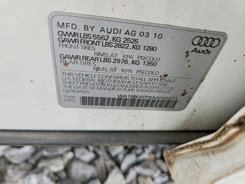 Aukcja sprzedaży 2010 Audi Q5, vin: WA1MKAFPXAA088423, numer aukcji: 53307156