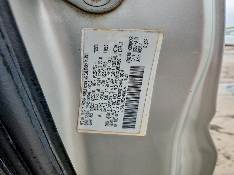 Продажа на аукционе авто 2002 Toyota Tacoma, vin: 5TEWN72N32Z048754, номер лота: 54857326