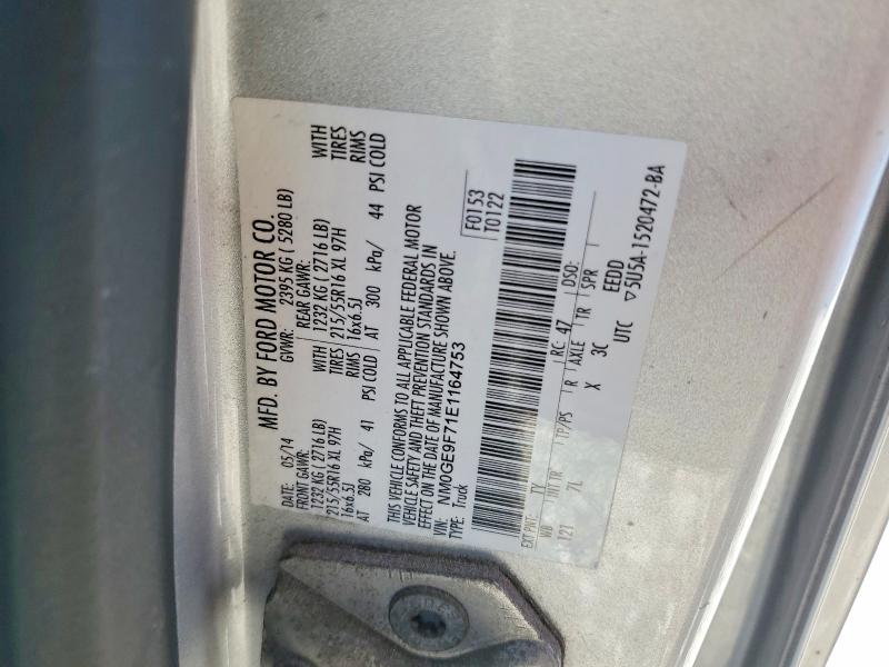 52570626 :رقم المزاد ، NM0GE9F71E1164753 vin ، 2014 Ford Transit Connect مزاد بيع