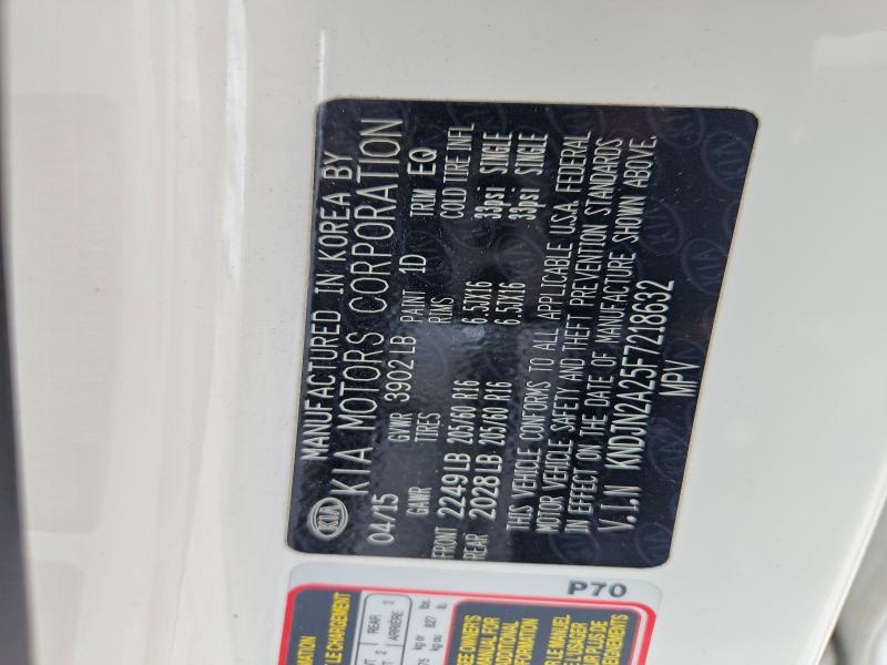 Продаж на аукціоні авто 2015 Kia Soul, vin: KNDJN2A25F7218632, номер лоту: 55316896