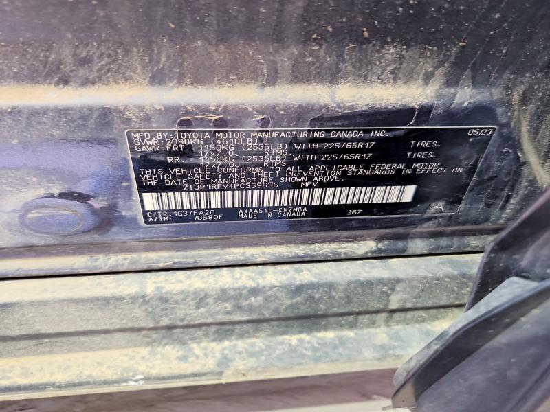 Aukcja sprzedaży 2023 Toyota Rav4, vin: 2T3P1RFV4PC359636, numer aukcji: 55139956