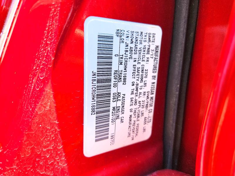 Aukcja sprzedaży 2017 Nissan Rogue Sport, vin: JN1BJ1CR0HW116882, numer aukcji: 51570856