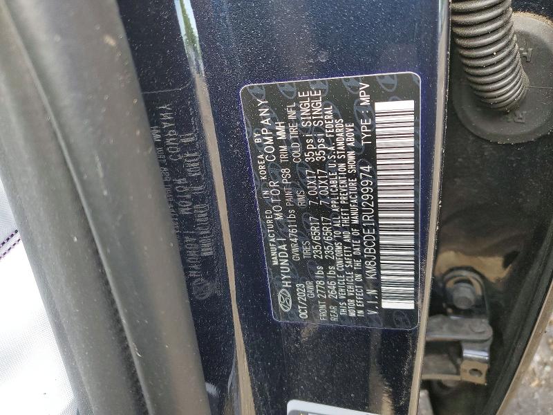 2024 Hyundai Tucson მანქანა იყიდება აუქციონზე, vin: KM8JBCDE1RU299974, აუქციონის ნომერი: 52804466