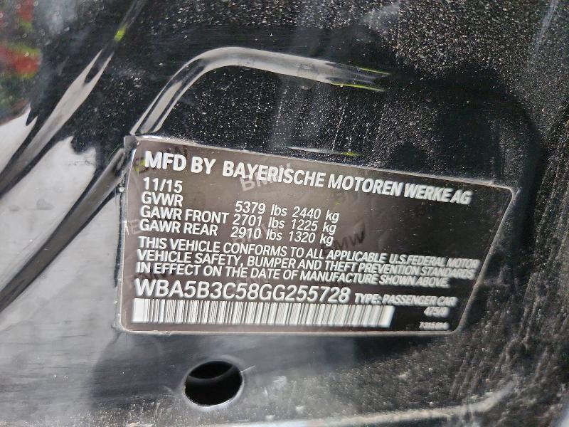 Aukcja sprzedaży 2016 Bmw 535, vin: WBA5B3C58GG255728, numer aukcji: 53390626