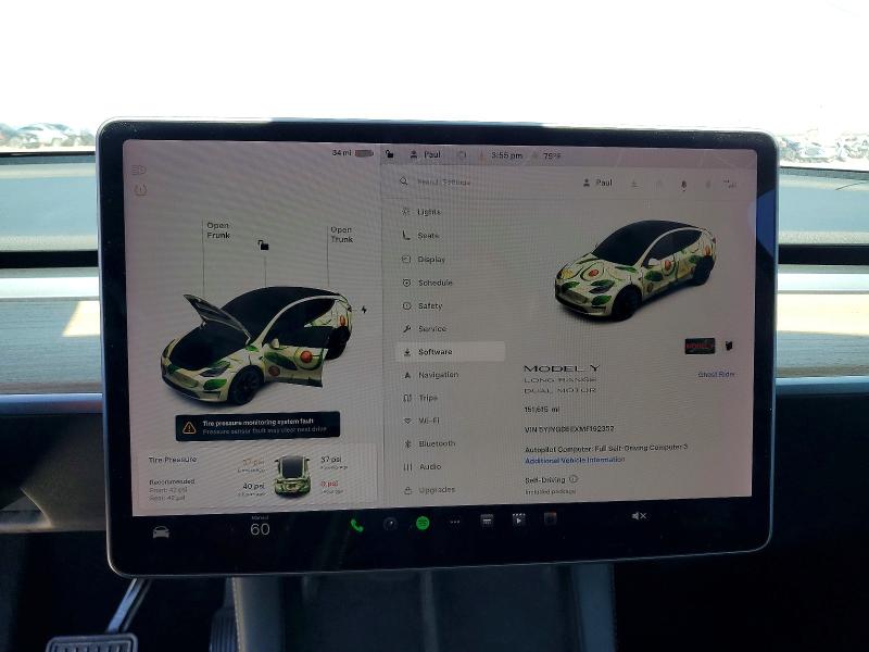Продаж на аукціоні авто 2021 Tesla Model Y, vin: 5YJYGDEEXMF192352, номер лоту: 52596266