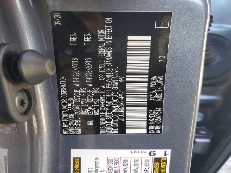 Aukcja sprzedaży 2021 Lexus Nx 300h, vin: JTJGJRDZ8M2149126, numer aukcji: 53052766