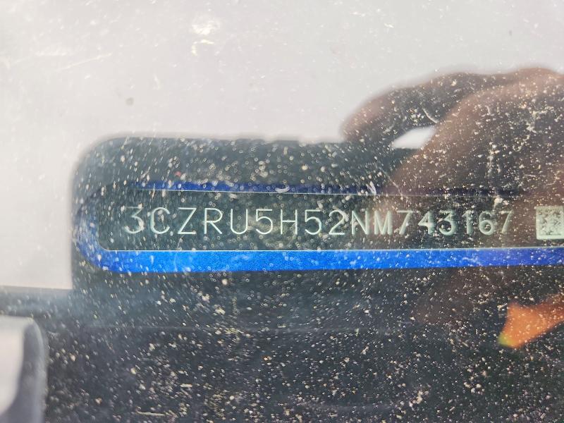 Aukcja sprzedaży 2022 Honda Hr-v, vin: 3CZRU5H52NM743167, numer aukcji: 52366156