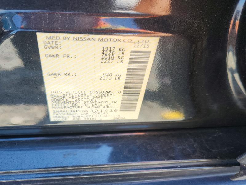 Aukcja sprzedaży 2016 Nissan Altima, vin: 1N4AL3AP7GN321416, numer aukcji: 54460526