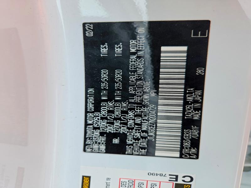 Продажа на аукционе авто 2022 Lexus Nx, vin: JTJKGCEZ7N2004729, номер лота: 53807266