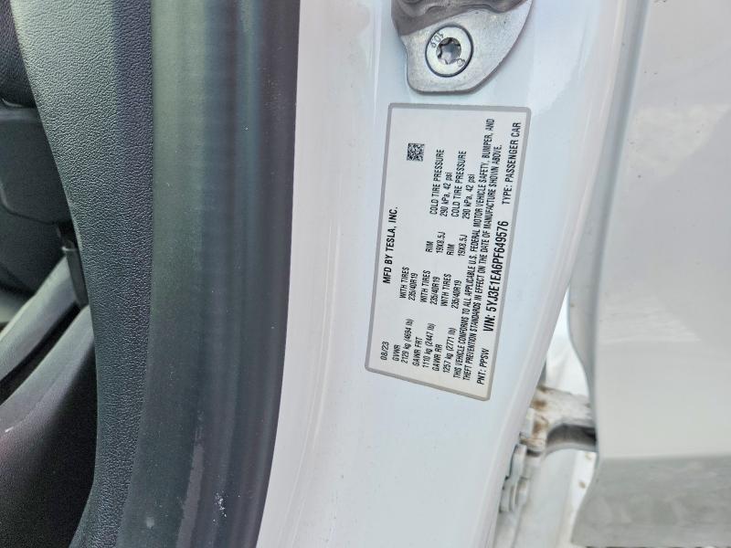 Aukcja sprzedaży 2023 Tesla Model 3, vin: 5YJ3E1EA6PF649576, numer aukcji: 53576556