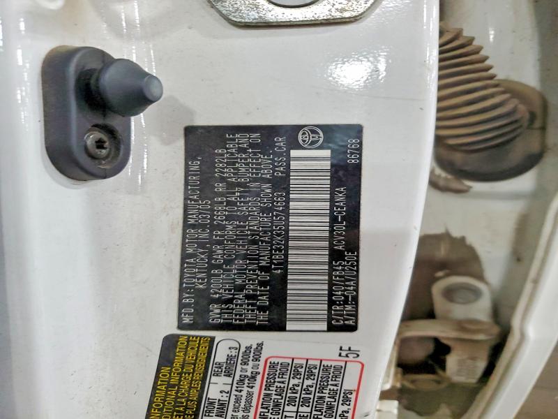 54413966 :رقم المزاد ، 4T1BE32K35U574663 vin ، 2005 Toyota Camry مزاد بيع