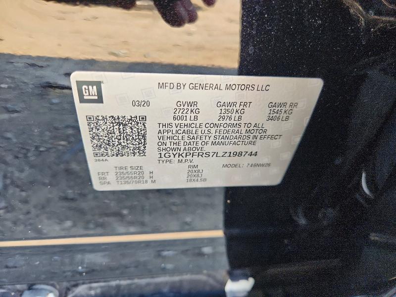 Продаж на аукціоні авто 2020 Cadillac Xt6, vin: 1GYKPFRS7LZ198744, номер лоту: 53718406