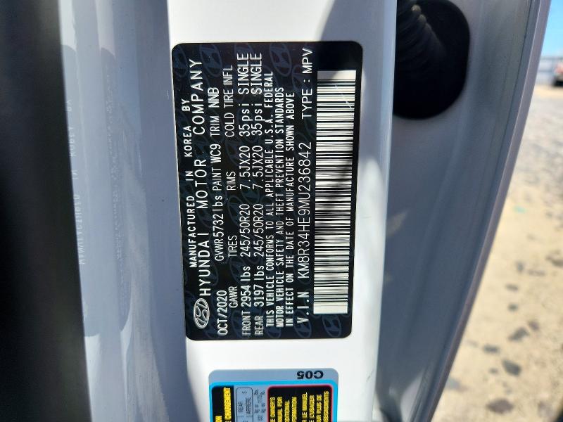 Продаж на аукціоні авто 2021 Hyundai Palisade, vin: KM8R34HE9MU236842, номер лоту: 53090586