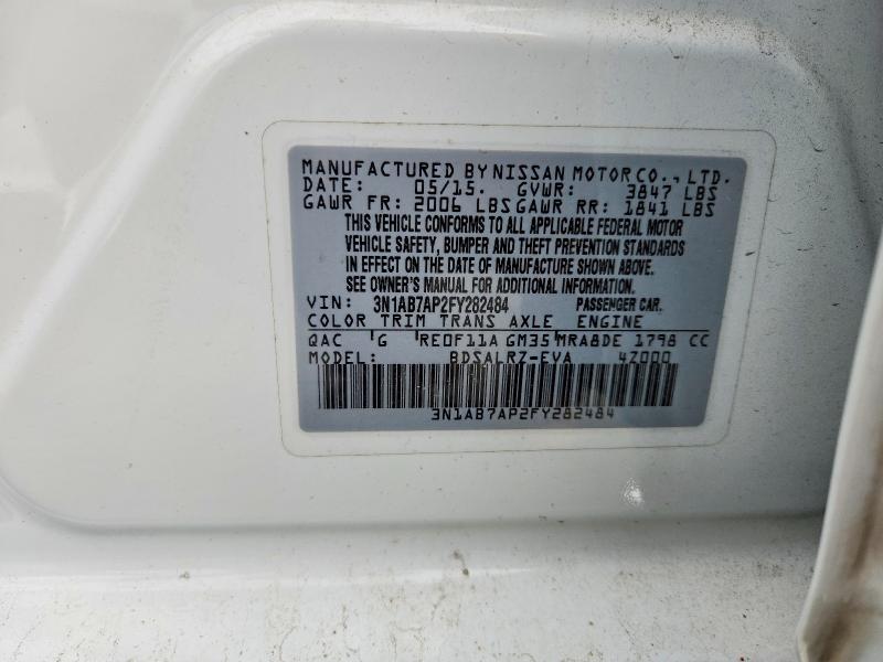 55051046 :رقم المزاد ، 3N1AB7AP2FY282484 vin ، 2015 Nissan Sentra مزاد بيع