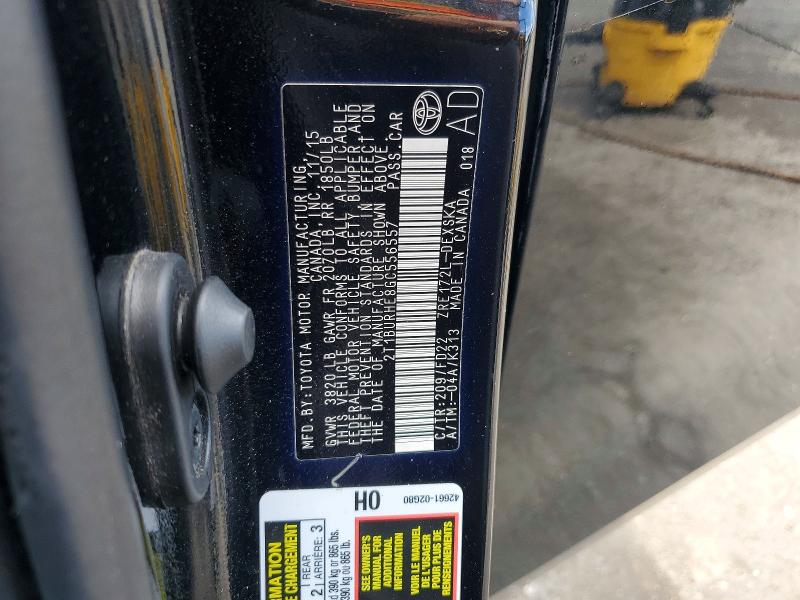 54429236 :رقم المزاد ، 2T1BURHE8GC556557 vin ، 2016 Toyota Corolla مزاد بيع