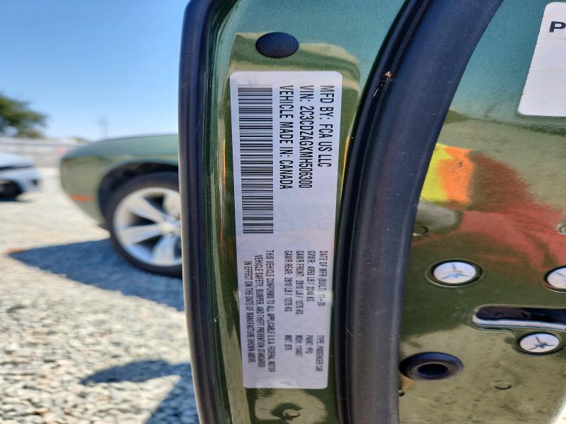 54666476 :رقم المزاد ، 2C3CDZAGXMH506300 vin ، 2021 Dodge Challenger مزاد بيع