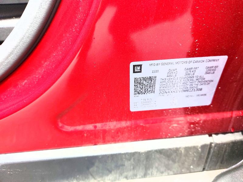 Продажа на аукционе авто 2021 Chevrolet Equinox, vin: 2GNAXKEV0M6121308, номер лота: 55235586
