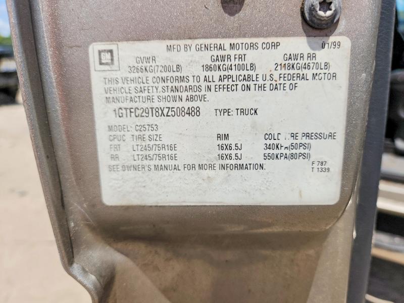 Aukcja sprzedaży 1999 Gmc New Sierra, vin: 1GTFC29T8XZ508488, numer aukcji: 53779836