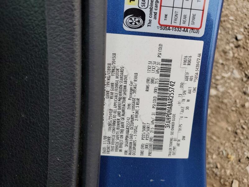 Aukcja sprzedaży 2010 Ford Fusion, vin: 3FAHP0HA8AR255742, numer aukcji: 54632736
