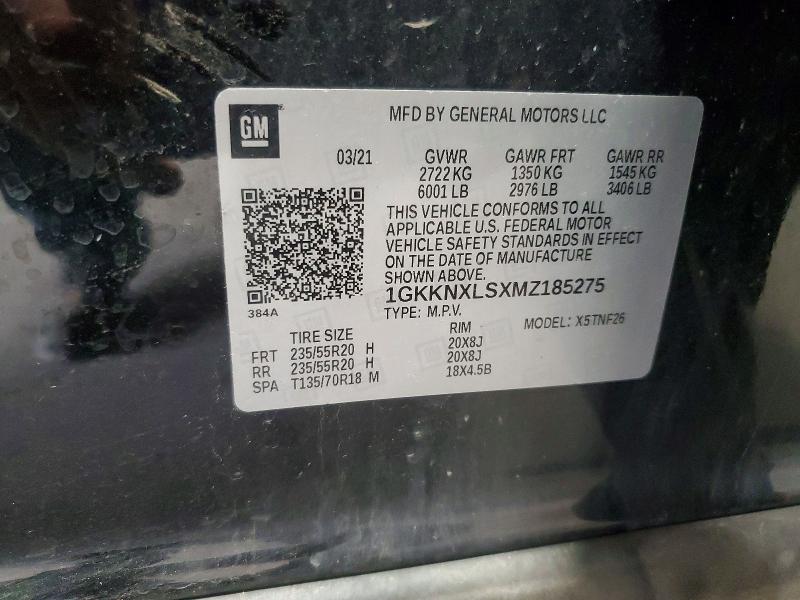 Продажа на аукционе авто 2021 Gmc Acadia, vin: 1GKKNXLSXMZ185275, номер лота: 53518176