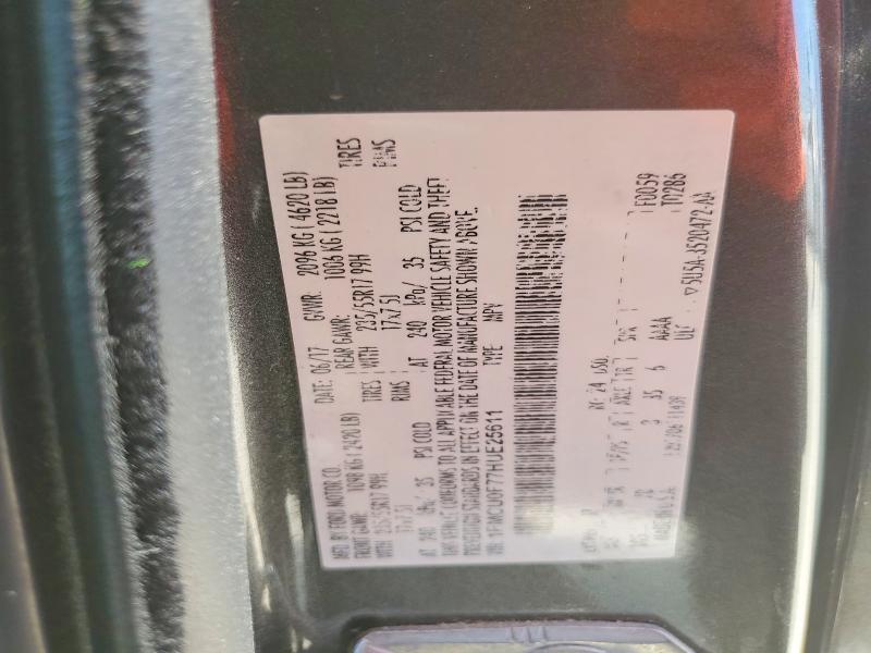 Aukcja sprzedaży 2017 Ford Escape, vin: 1FMCU0F77HUE25611, numer aukcji: 52007276
