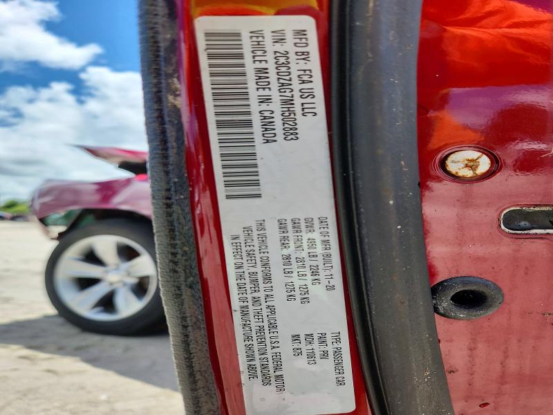 2021 Dodge Challenger მანქანა იყიდება აუქციონზე, vin: 2C3CDZAG7MH502883, აუქციონის ნომერი: 54401856