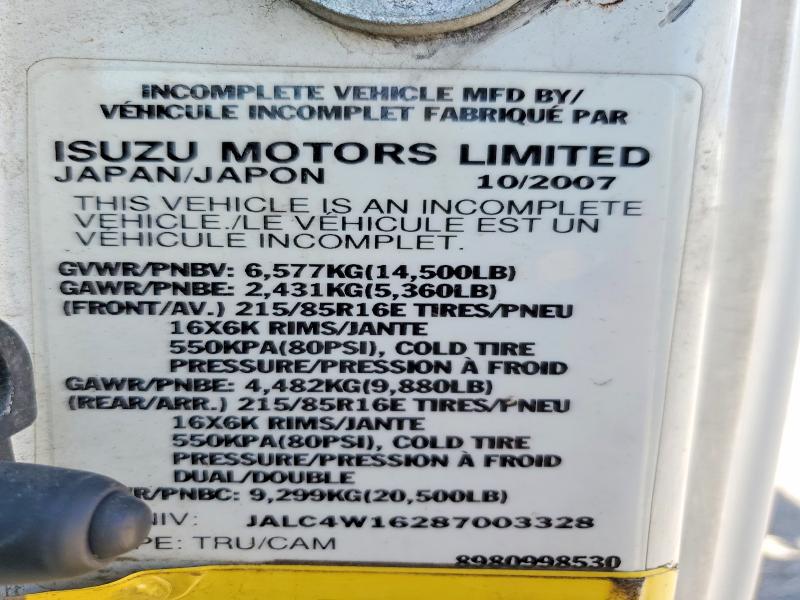 Продажа на аукционе авто 2008 Isuzu Npr, vin: JALC4W16287003328, номер лота: 53556726