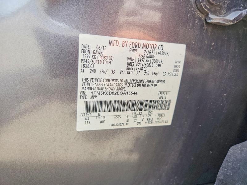 Aukcja sprzedaży 2014 Ford Explorer, vin: 1FM5K8D82EGA15544, numer aukcji: 52745596