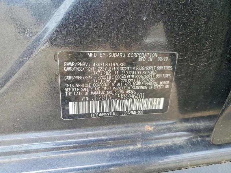 Продажа на аукционе авто 2019 Subaru Crosstrek, vin: JF2GTAEC5K8396401, номер лота: 54649406