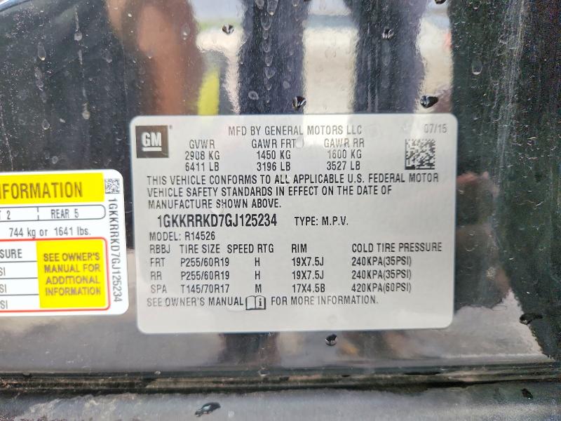 2016 Gmc Acadia მანქანა იყიდება აუქციონზე, vin: 1GKKRRKD7GJ125234, აუქციონის ნომერი: 54826736