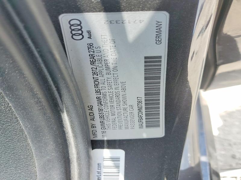 Продаж на аукціоні авто 2017 Audi A6, vin: WAUF8AFC0HN073617, номер лоту: 52956806