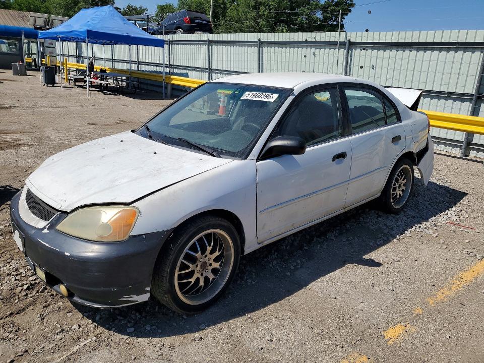 2001 Honda Civic მანქანა იყიდება აუქციონზე, vin: 1HGES16501L048107, აუქციონის ნომერი: 54806436