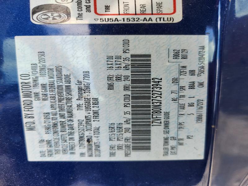 2007 Ford Mustang მანქანა იყიდება აუქციონზე, vin: 1ZVFT80N375273942, აუქციონის ნომერი: 54164876
