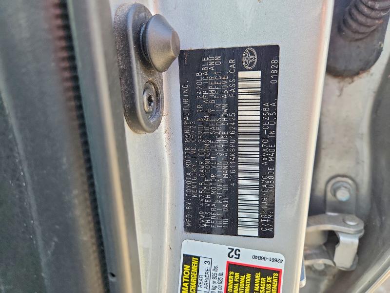 Продаж на аукціоні авто 2023 Toyota Camry, vin: 4T1G11AK6PU162425, номер лоту: 52585706