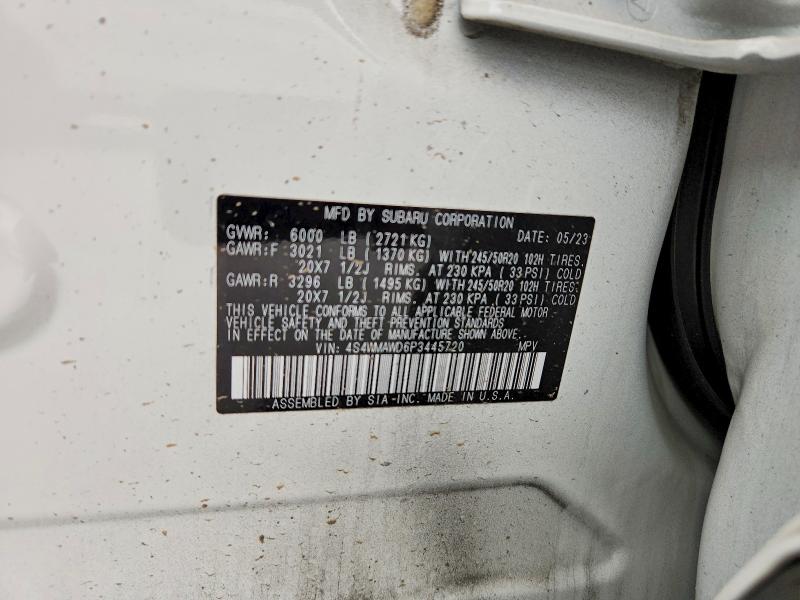 Продажа на аукционе авто 2023 Subaru Ascent, vin: 4S4WMAWD6P3445720, номер лота: 51976226