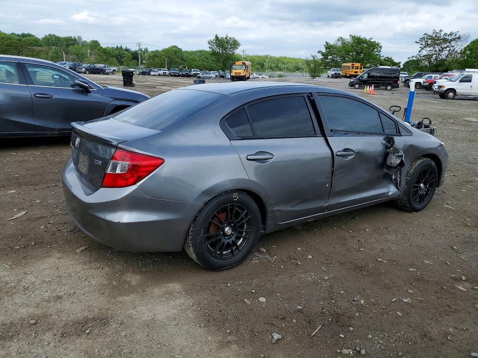 52572206 :رقم المزاد ، 2HGFB2F62CH520830 vin ، 2012 Honda Civic مزاد بيع