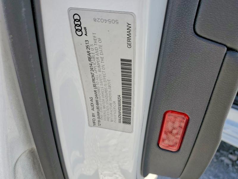 2020 Audi A4 მანქანა იყიდება აუქციონზე, vin: WAUDNAF40LN008204, აუქციონის ნომერი: 54707316