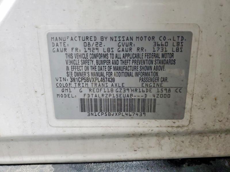 Aukcja sprzedaży 2023 Nissan Kicks, vin: 3N1CP5BVXPL467439, numer aukcji: 55123216