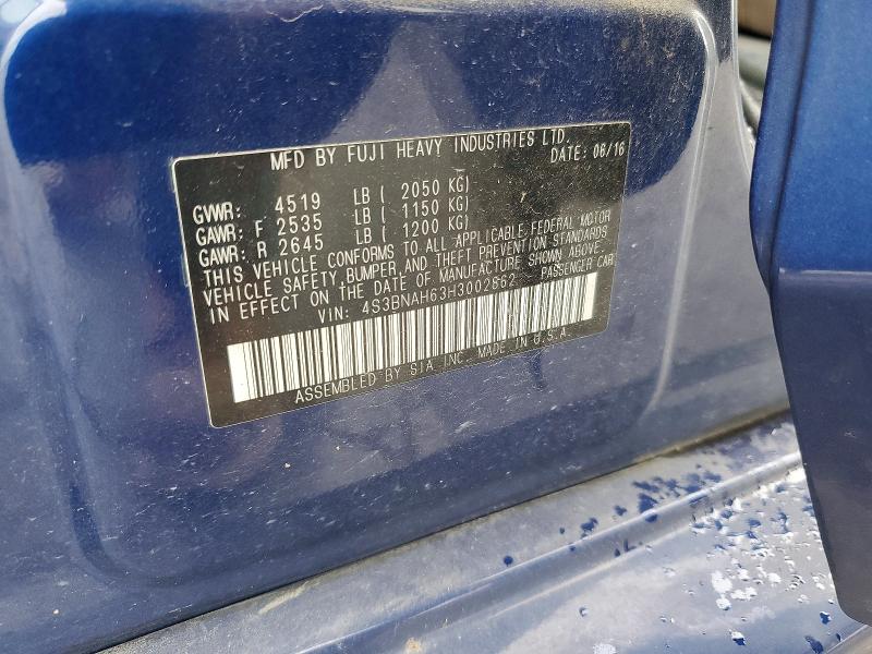 Продаж на аукціоні авто 2017 Subaru Legacy, vin: 4S3BNAH63H3002862, номер лоту: 54054146