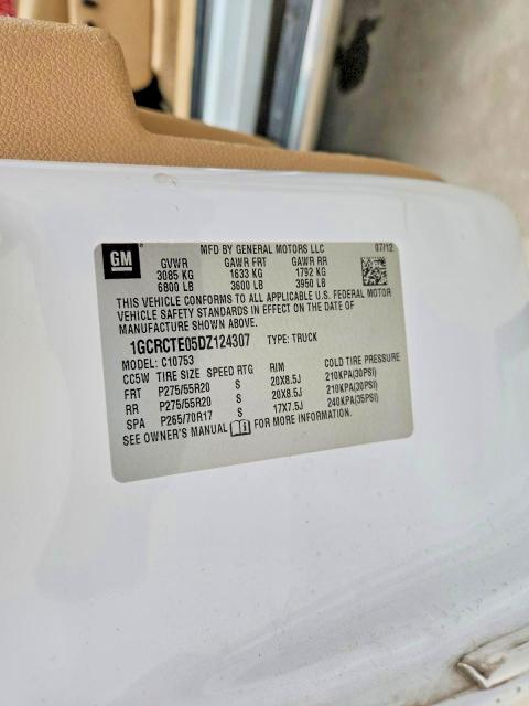 Продажа на аукционе авто 2013 Chevrolet Silverado, vin: 1GCRCTE05DZ124307, номер лота: 51461836
