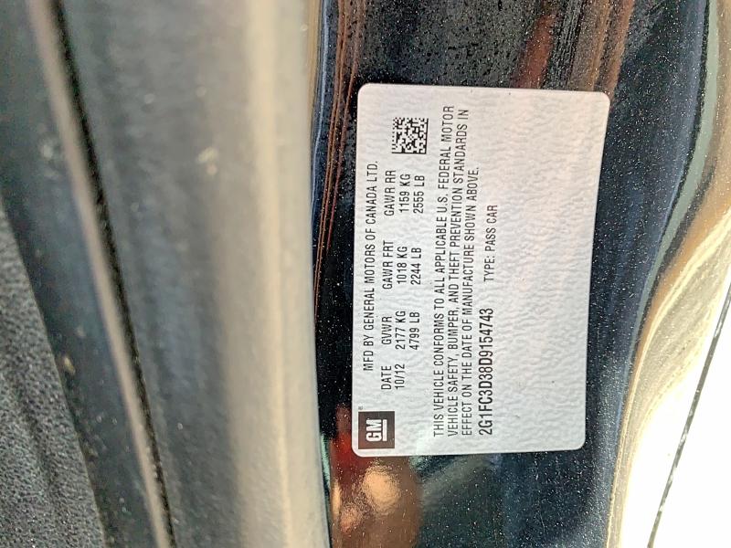 Продаж на аукціоні авто 2013 Chevrolet Camaro, vin: 2G1FC3D38D9154743, номер лоту: 53233486