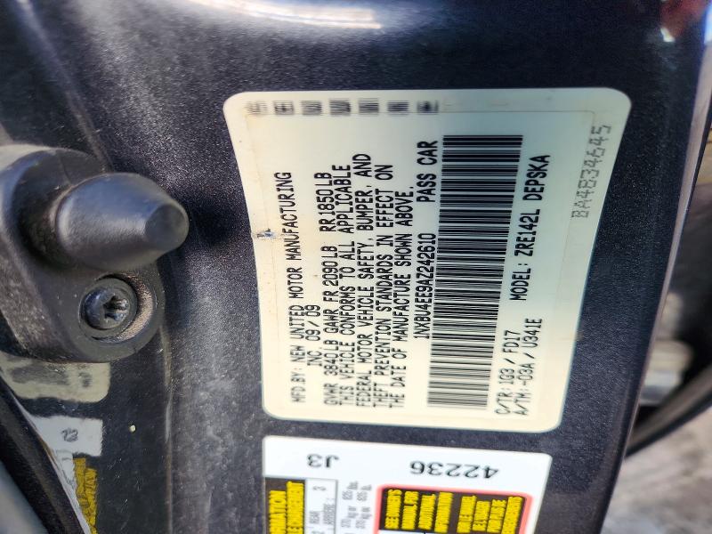 Продаж на аукціоні авто 2010 Toyota Corolla, vin: 1NXBU4EE9AZ242610, номер лоту: 53473226