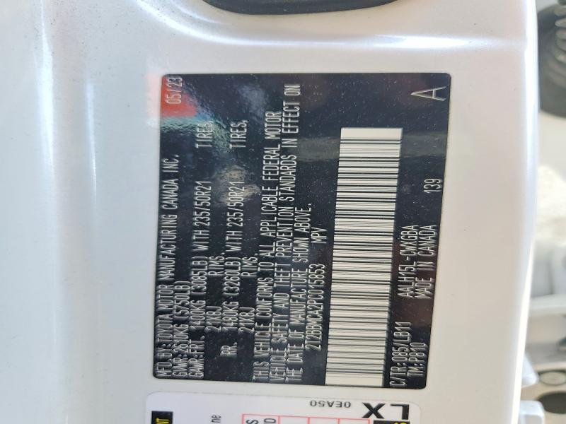 2023 Lexus Rx 350h მანქანა იყიდება აუქციონზე, vin: 2T2BBMCA2PC015853, აუქციონის ნომერი: 55035836