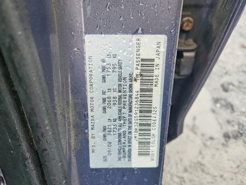 51433886 :رقم المزاد ، JM1BK32G591236844 vin ، 2009 Mazda 3 مزاد بيع