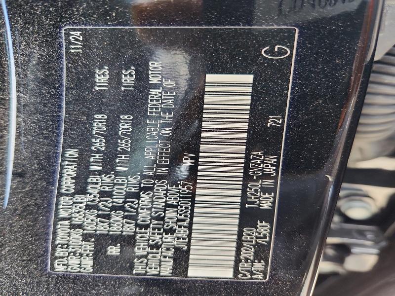 53506696 :رقم المزاد ، JTEABFAJ5S5011957 vin ، 2025 Toyota Land Cruiser مزاد بيع